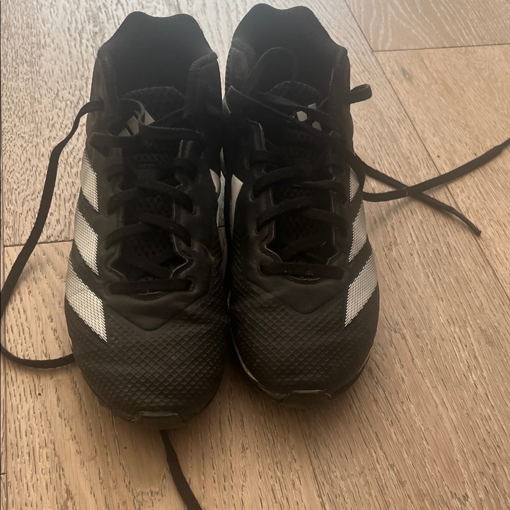 Adidas Kids Black and White Cleats